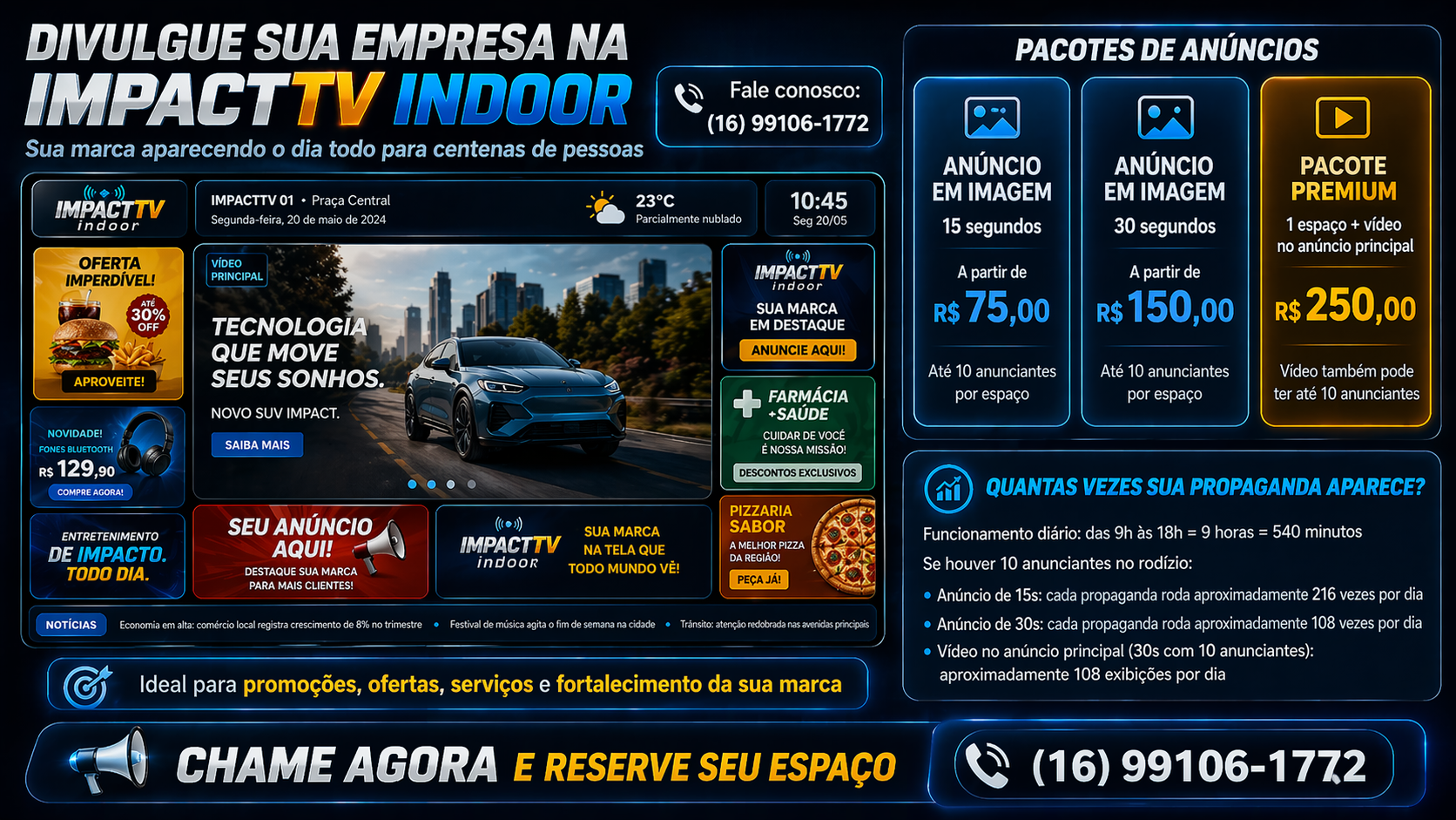 Anuncio IMPACTTV INDORR